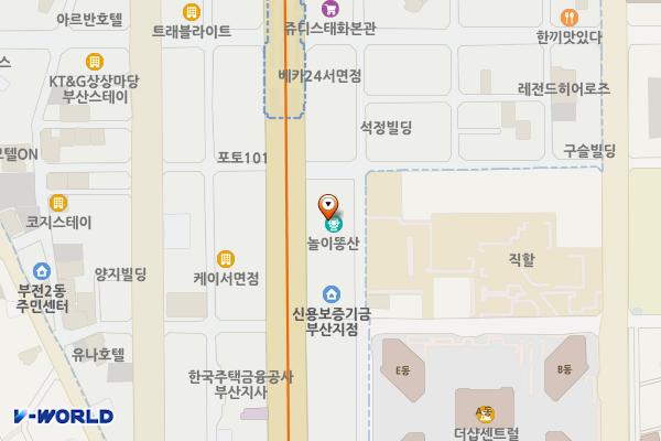 삼정타워/삼정프라퍼티 주식회사23 위치 지도 — 부산광역시 부산진구 중앙대로 672