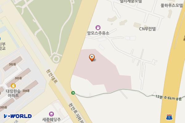 주식회사 천안하늘공원 위치 지도 — 충청남도 천안시 동남구 만남로 114