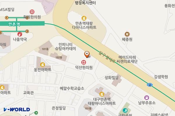 만촌역서한포레스트관리위원회(SP) 위치 지도 — 대구광역시 수성구 달구벌대로 2606