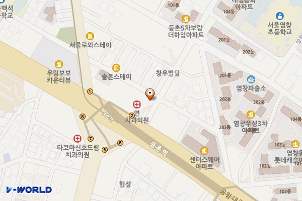 비원오피스텔대표회의 위치 지도 — 서울특별시 강서구 공항대로 525