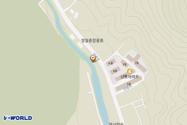 수정빌라 옆 위치 지도 — 강원특별자치도 영월군 영월읍 단종로 95