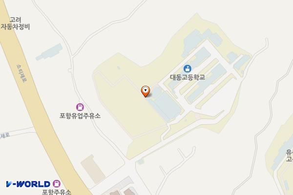 대동중학교_동인교육재단(SP) 위치 지도 — 경상북도 포항시 북구 우창서길 34