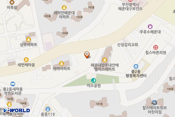 (주) 세창건업 / 한라프라자 위치 지도 — 부산광역시 해운대구 좌동순환로 395