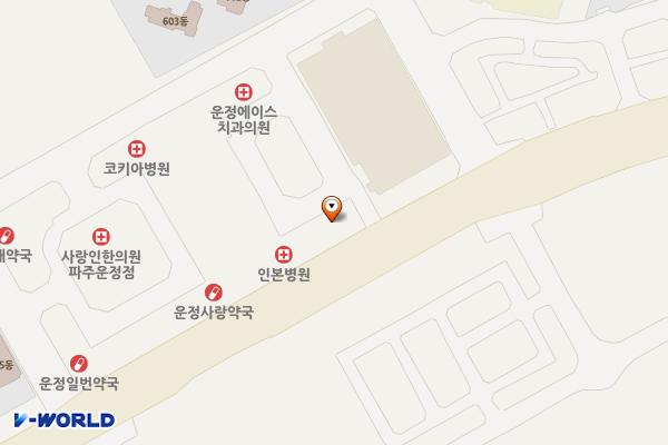 현대메디칼프라자 관리단 위치 지도 — 경기도 파주시 청암로17번길 33