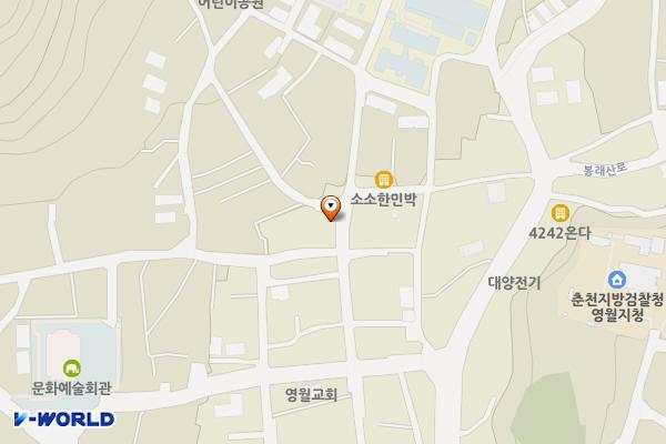 부자상회 – 영모전간 위치 지도 — 강원특별자치도 영월군 영월읍 영모전길 79