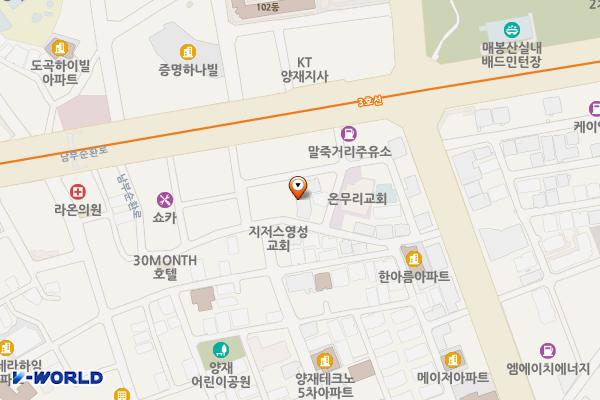 주식회사 가람감정평가법인 위치 지도 — 서울특별시 서초구 남부순환로364길 8-9