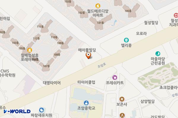 원더풀스파랜드 관리위원회 위치 지도 — 대구광역시 달서구 조암로 48