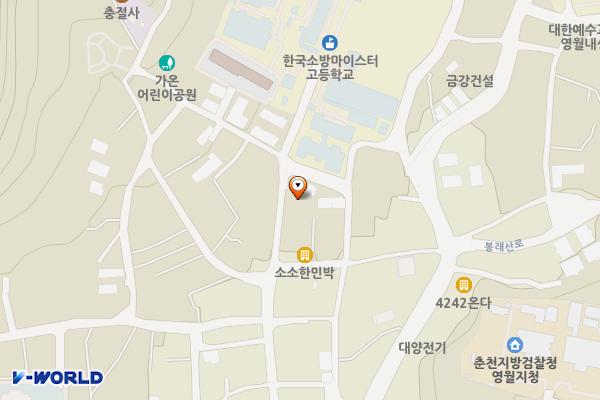 부자상회 – 영모전간 위치 지도 — 강원특별자치도 영월군 영월읍 영모전길 98