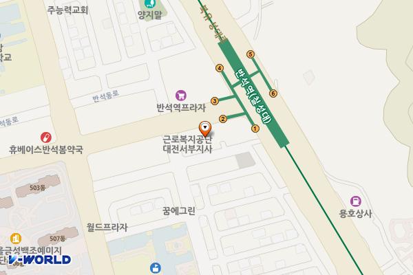 애니빌프라자관리단 위치 지도 — 대전광역시 유성구 반석로 7