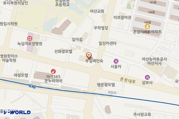 낙원빌딩(SP) 위치 지도 — 충청남도 아산시 온천대로 1547