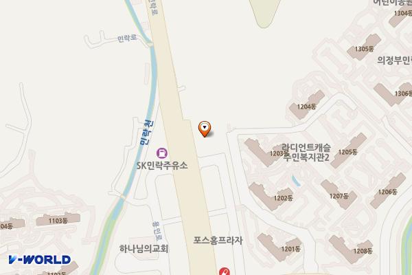 나이스타워 위치 지도 — 경기도 의정부시 민락로 406