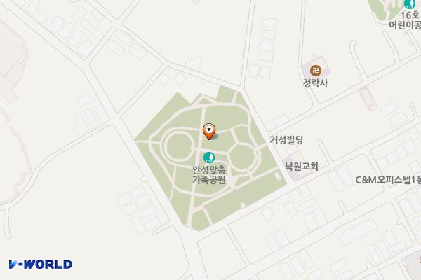 대림동산안성맞춤가족공원-좌(안성시) 위치 지도 — 경기도 안성시 공도읍 대림동산길 38