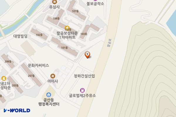 비비라운지(SP) 위치 지도 — 대구광역시 동구 팔공로 481