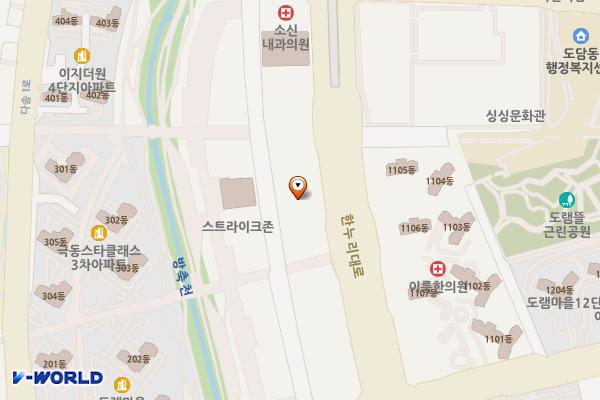 세종한신휴시티관리사무소 위치 지도 — 세종특별자치시 보듬3로 8-20