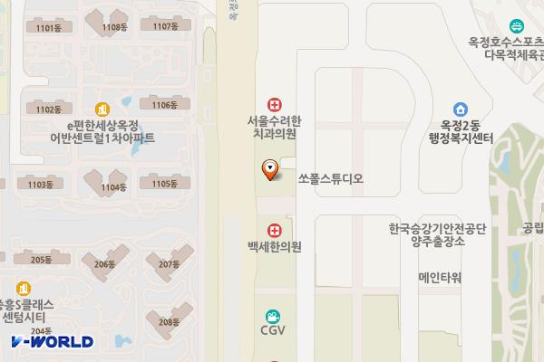 옥정POP타워/(주)소유파트너스 위치 지도 — 경기도 양주시 옥정로 214