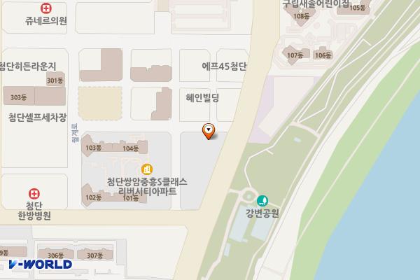 야스텍주식회사 위치 지도 — 전남광주통합특별시 광산구 첨단강변로87번길 5
