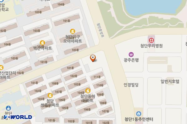 삼라주차빌딩 위치 지도 — 전남광주통합특별시 광산구 첨단중앙로181번길 5