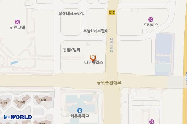동탄금강펜테리움IT타워24 위치 지도 — 경기도 화성시 동탄기흥로 557