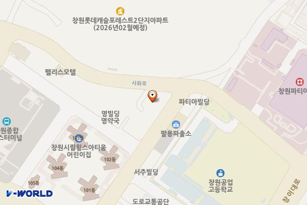 디오오토갤러리 번영회 위치 지도 — 경상남도 창원시 의창구 사화로 396