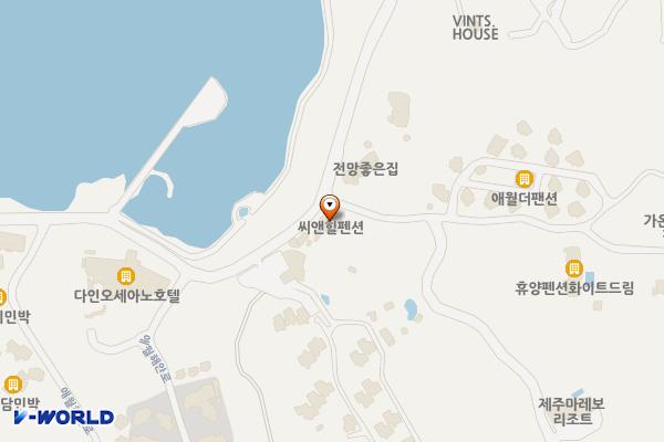 애월오션스테이(SP) 위치 지도 — 제주특별자치도 제주시 애월읍 애월해안로 412