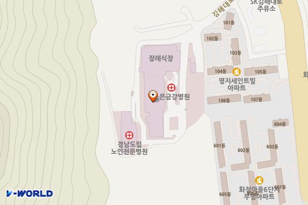 의료법인 환명의료재단 조은금강병원(T) 위치 지도 — 경상남도 김해시 김해대로 1814-37