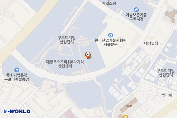 에이스하이엔드타워2차입주자대표위원회(T) 위치 지도 — 서울특별시 구로구 디지털로26길 61