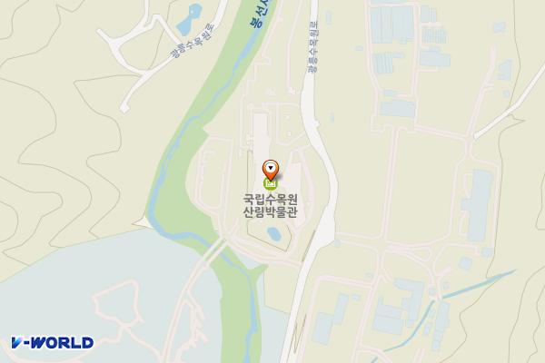 국립수목원(민수) 위치 지도 — 경기도 포천시 소흘읍 광릉수목원로 509