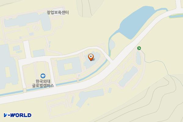 한국외국어대학교글로벌캠퍼스25(T) 위치 지도 — 경기도 용인시 처인구 모현읍 외대로 81