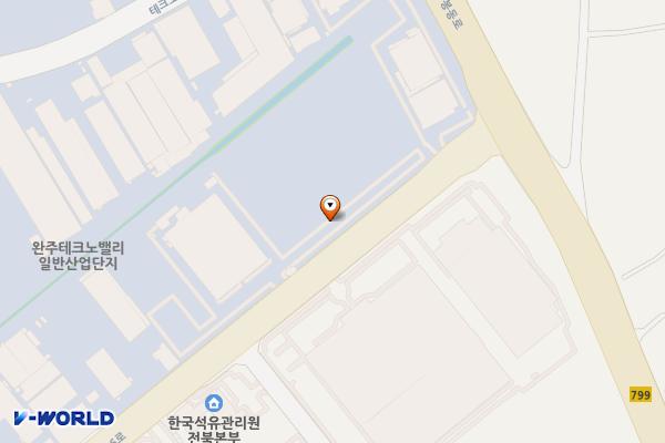 애경케미칼 전주공장(T) 위치 지도 — 전북특별자치도 완주군 봉동읍 완주산단6로 283