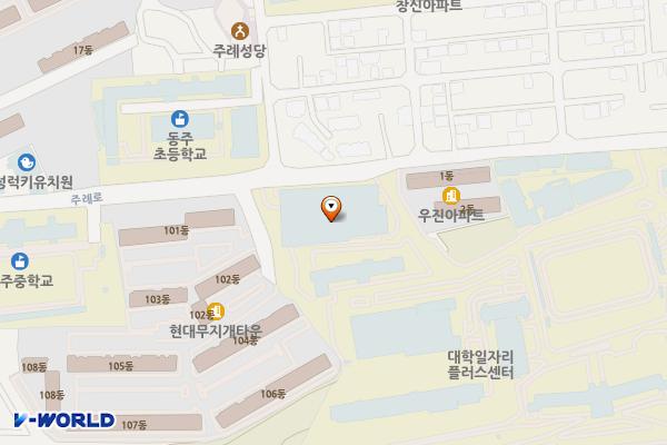 동서대학교(T) 위치 지도 — 부산광역시 사상구 주례로 47