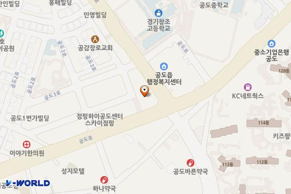 우성메디컬프라자 관리단 위치 지도 — 경기도 안성시 공도읍 공도4로 3