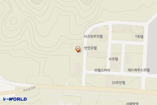 파라다이스 호텔(SPB) 위치 지도 — 충청남도 아산시 음봉면 아산온천로157번길 7-7