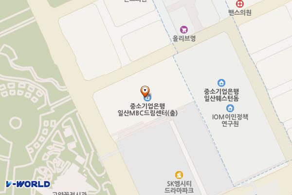 mbc드림센터 위치 지도 — 경기도 고양시 일산동구 호수로 596