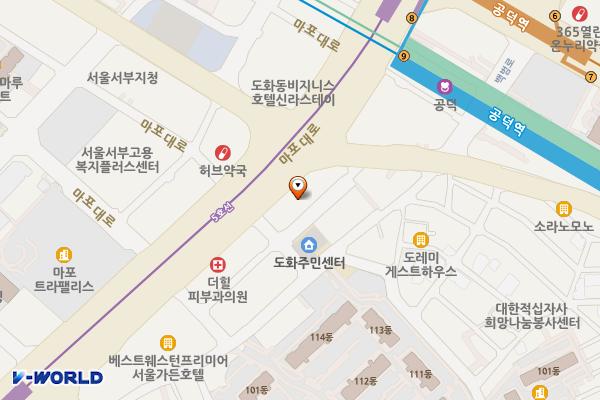 경찰공제회자람빌딩 위치 지도 — 서울특별시 마포구 마포대로 78