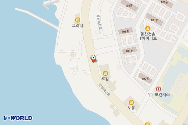 여수 오션힐호텔(2023) 위치 지도 — 전남광주통합특별시 여수시 돌산읍 강남해안로 81