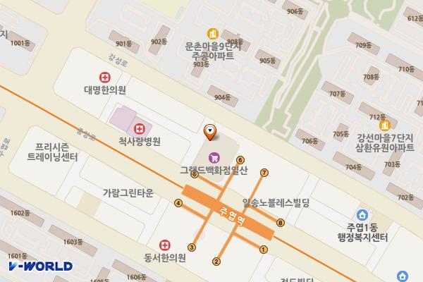 그랜드백화점(2022) 위치 지도 — 경기도 고양시 일산서구 중앙로 1436