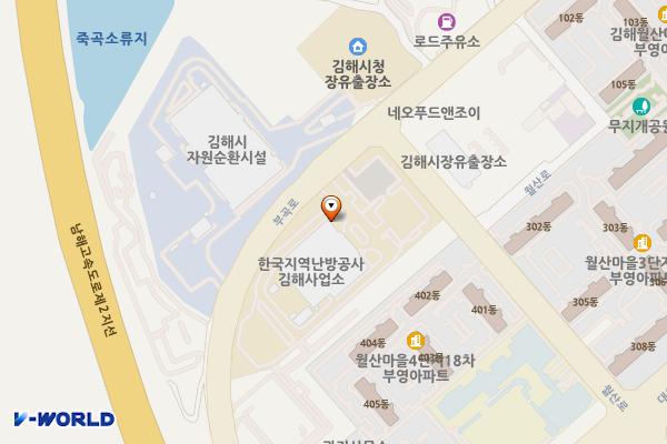 네오푸드앤조이상가(2022) 위치 지도 — 경상남도 김해시 월산로 162