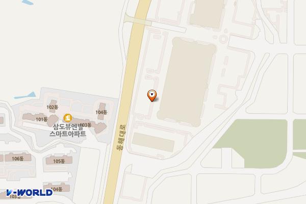 농산물도매시장 위치 지도 — 경상북도 포항시 북구 흥해읍 동해대로 1182