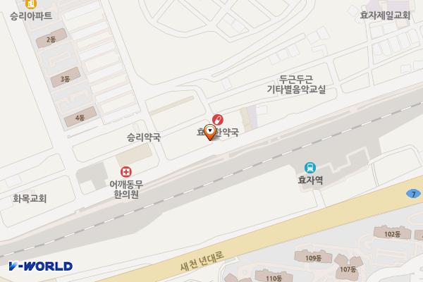 효곡동 평생학습센터 위치 지도 — 경상북도 포항시 남구 효자동길2번길 7