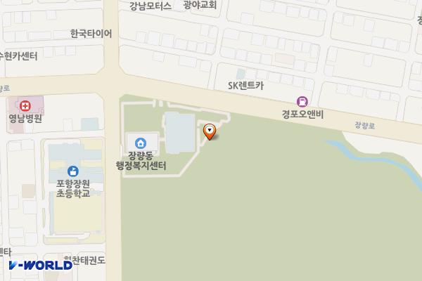장량동 국민체육관 위치 지도 — 경상북도 포항시 북구 장량로 56