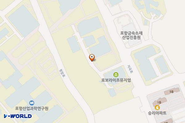 포항공과대학교 BOIC생명공학연구센터 위치 지도 — 경상북도 포항시 남구 지곡로 47
