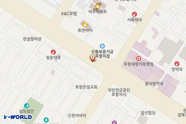 포항상공회의소 위치 지도 — 경상북도 포항시 남구 포스코대로 333