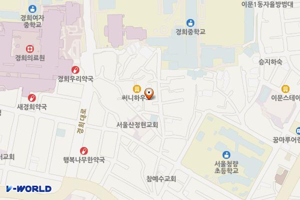 경희여자고등학교 위치 지도 — 서울특별시 동대문구 경희대로 26