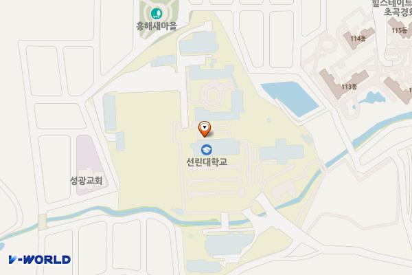 포항선린대학교 위치 지도 — 경상북도 포항시 북구 흥해읍 선린대길 30