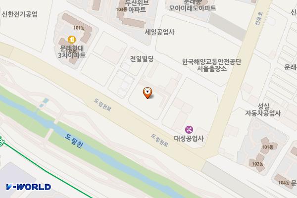 영등포벽산디지털밸리8차 위치 지도 — 서울특별시 영등포구 경인로71길 70