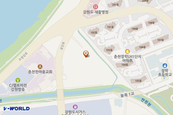 춘천시민버스 장학 위치 지도 — 강원특별자치도 춘천시 동면 장학리 791-1