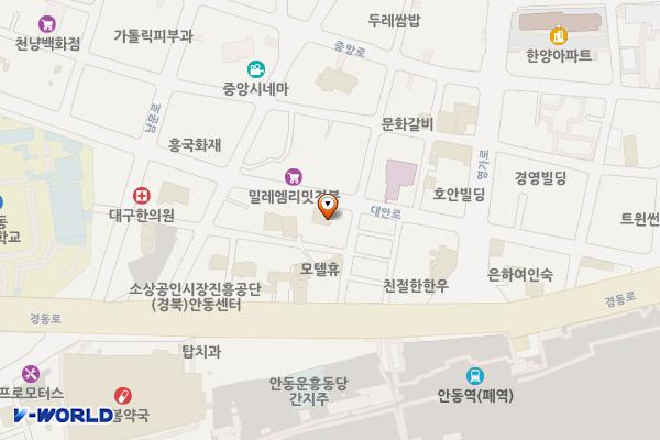 대안로 1호점 위치 지도 — 경상북도 안동시 대안로 172
