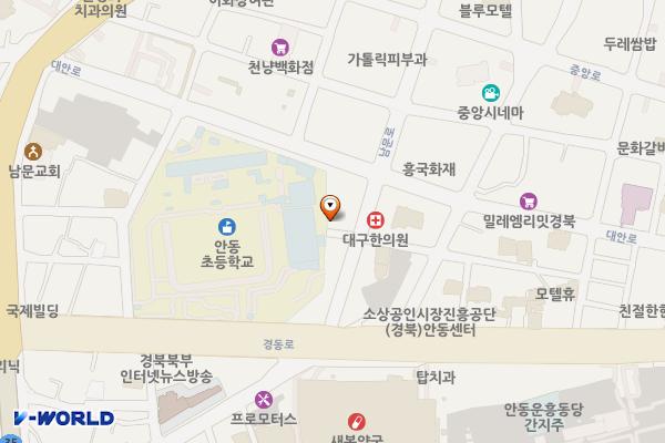 K2 메가샵 안동점 위치 지도 — 경상북도 안동시 남문로 11