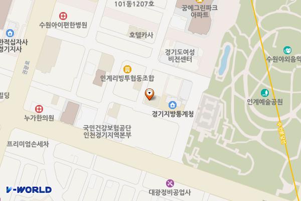 호텔리츠 위치 지도 — 경기도 수원시 팔달구 권광로134번길 46
