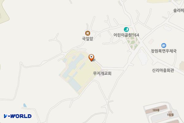 경남교육청 기록원점 위치 지도 — 경상남도 창원시 의창구 북면 신리길27번길 10-16